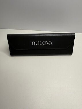 Bulova Black and White Folding Glasses Case